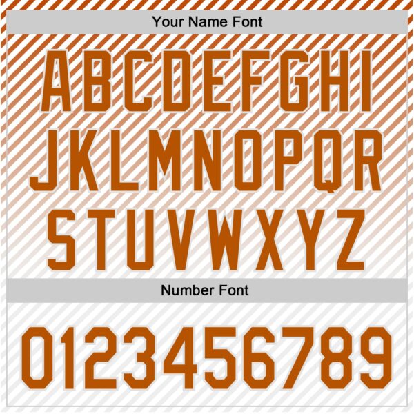 Custom White Texas Orange Texas Stripe City Edition Authentic Baseball Jersey