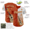 Custom Texas Orange White Texas Guitar City Edition Authentic Baseball Jersey