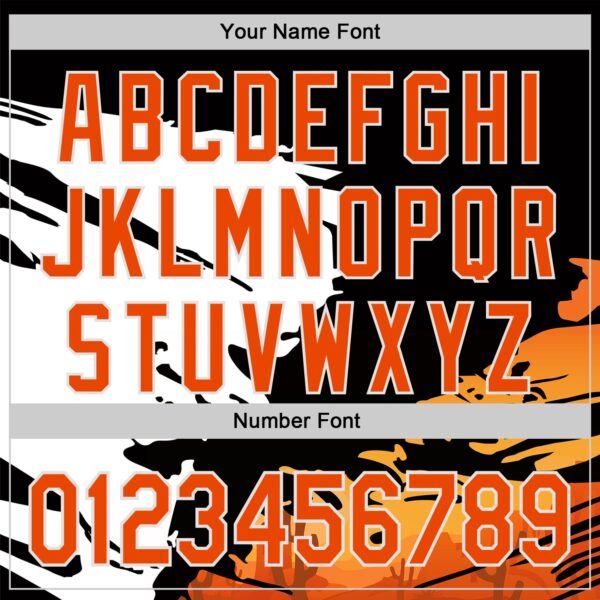 Custom Black Orange-White Texas Sunset Southwest Landscape City Edition Authentic Baseball Jersey