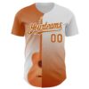 Custom White Texas Orange Texas Guitar City Edition Authentic Baseball Jersey