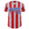 Custom Red Thunder Blue-White Texas Flag Stripe City Edition Authentic Baseball Jersey