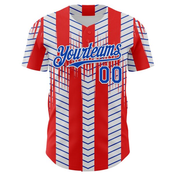 Custom Red Thunder Blue-White Texas Flag Stripe City Edition Authentic Baseball Jersey