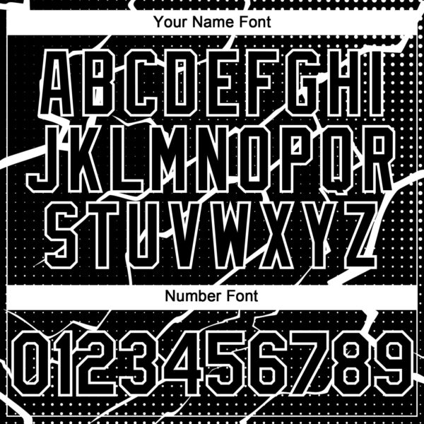 Custom Black White Lightning Polka Dot Authentic Baseball Jersey