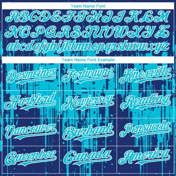 Custom Royal Lakes Blue-White Dripping Splatter Paint Authentic Baseball Jersey