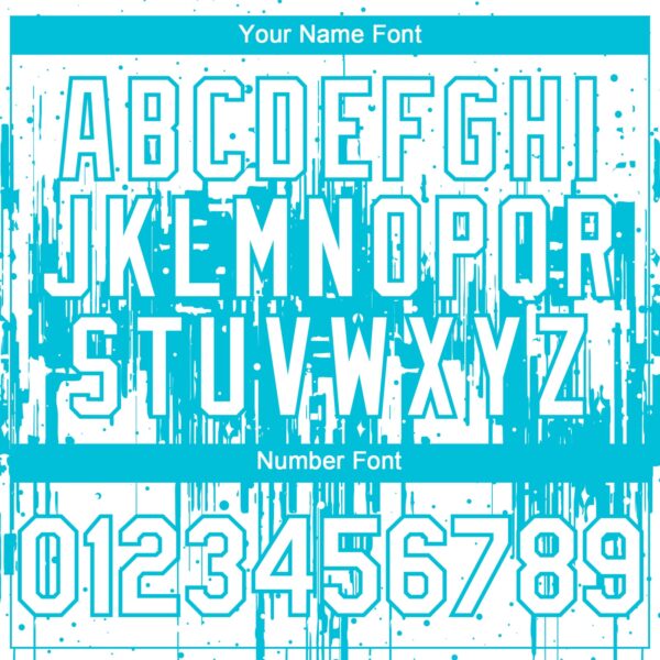 Custom White Lakes Blue Dripping Splatter Paint Authentic Baseball Jersey