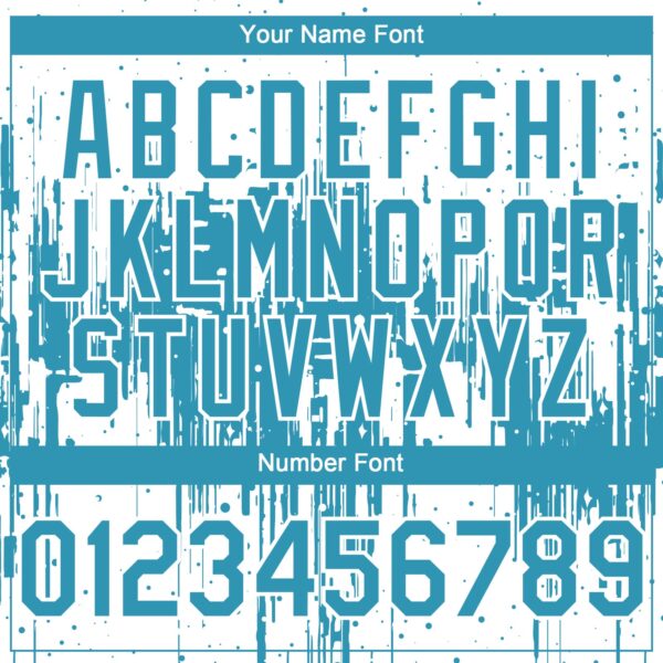 Custom White Panther Blue-White Dripping Splatter Paint Authentic Baseball Jersey