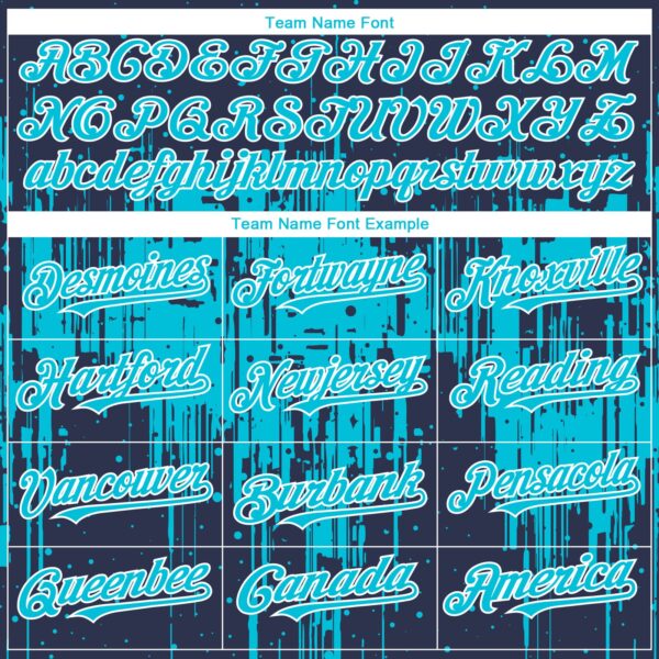 Custom Navy Lakes Blue-White Dripping Splatter Paint Authentic Baseball Jersey