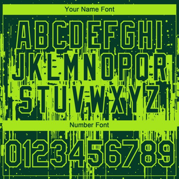 Custom Green Neon Green Dripping Splatter Paint Authentic Baseball Jersey