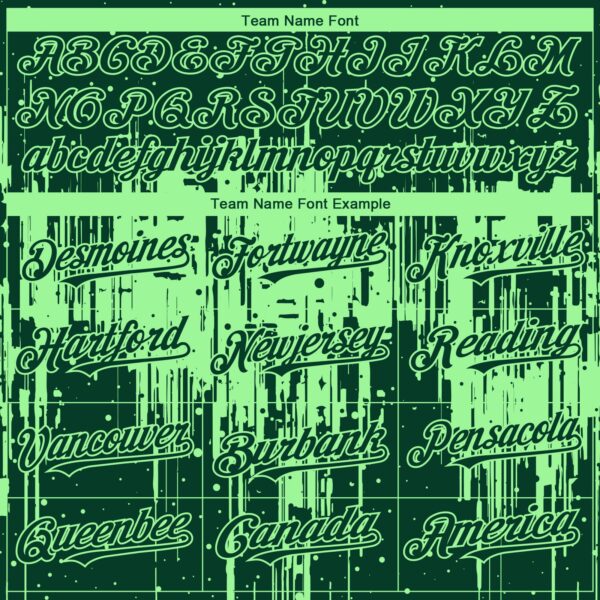 Custom Green Pea Green Dripping Splatter Paint Authentic Baseball Jersey