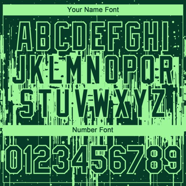 Custom Green Pea Green Dripping Splatter Paint Authentic Baseball Jersey