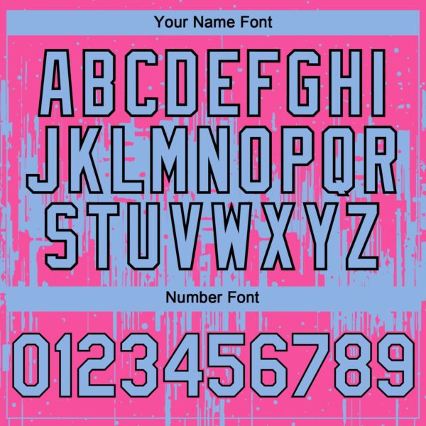 Custom Pink Light Blue-Black Dripping Splatter Paint Authentic Baseball Jersey
