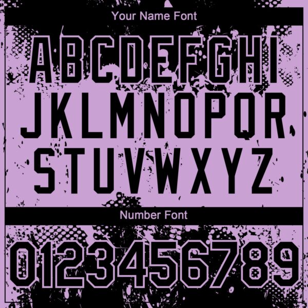 Custom Black Light Purple Abstract Splatter Grunge Paint Authentic Baseball Jersey