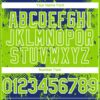 Custom Royal Neon Green-White Abstract Splatter Grunge Paint Authentic Baseball Jersey