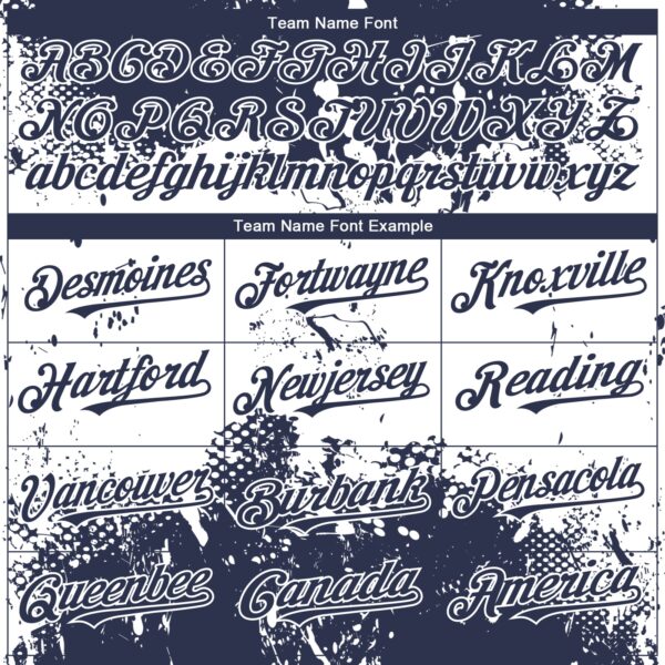 Custom Navy White Abstract Splatter Grunge Paint Authentic Baseball Jersey