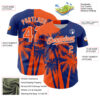 Custom Royal Orange-White Hawaii Palm Trees Tropical Coconut Authentic Baseball Jersey