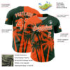 Custom Green Orange-White Hawaii Palm Trees Tropical Coconut Authentic Baseball Jersey