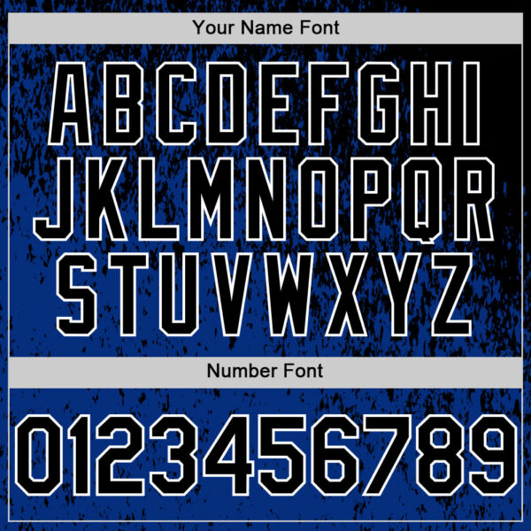 Custom Black Royal-White Abstract Fragment Splatter Authentic Baseball Jersey