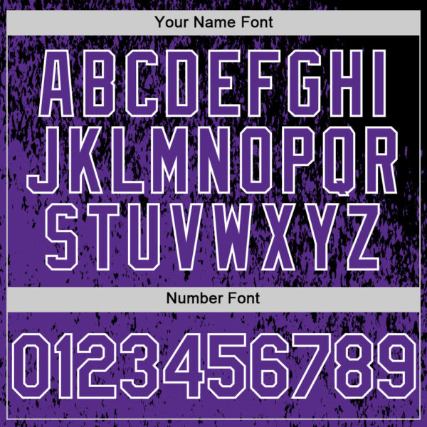 Custom Black Purple-White Abstract Fragment Splatter Authentic Baseball Jersey