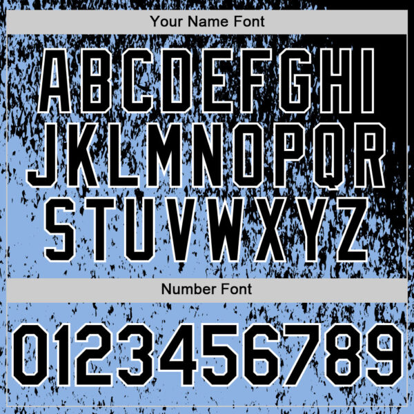 Custom Black Light Blue-White Abstract Fragment Splatter Authentic Baseball Jersey