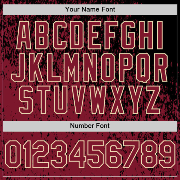 Custom Black Crimson-Cream Abstract Fragment Splatter Authentic Baseball Jersey