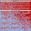Custom Red Light Blue-White Abstract Fragment Splatter Authentic Baseball Jersey