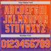 Custom Orange Purple-White Abstract Fragment Splatter Authentic Baseball Jersey
