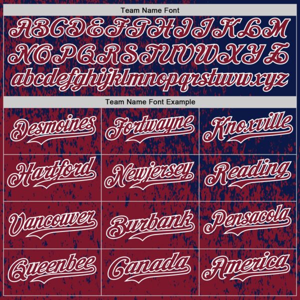Custom Navy Crimson-White Abstract Fragment Splatter Authentic Baseball Jersey