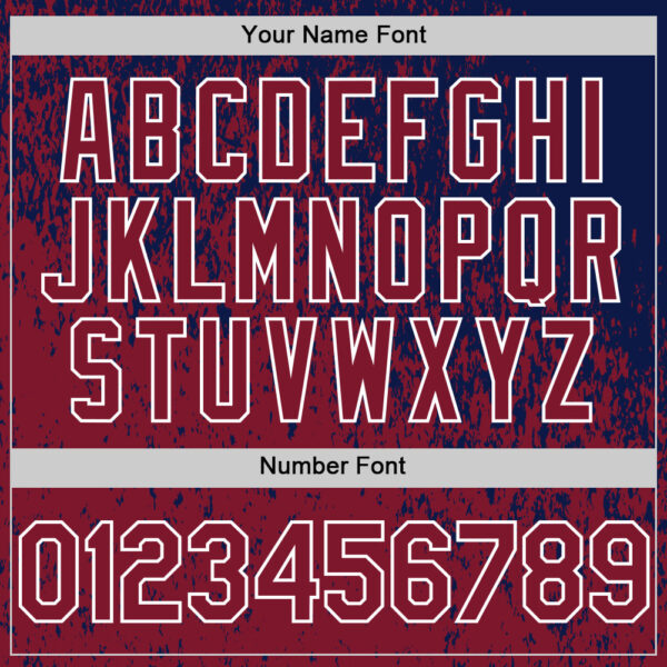 Custom Navy Crimson-White Abstract Fragment Splatter Authentic Baseball Jersey