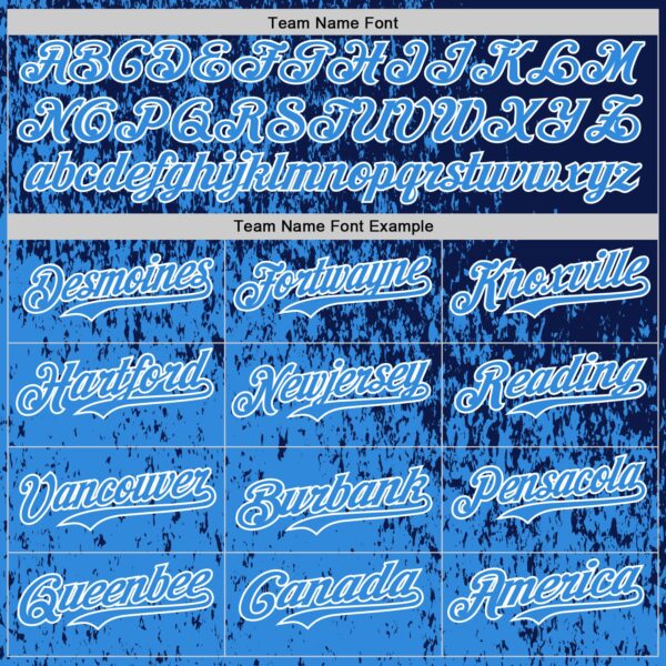 Custom Navy Electric Blue-White Abstract Fragment Splatter Authentic Baseball Jersey