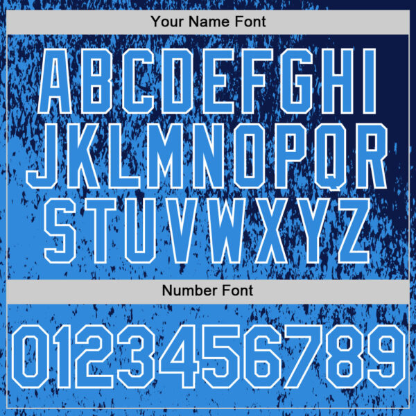 Custom Navy Electric Blue-White Abstract Fragment Splatter Authentic Baseball Jersey