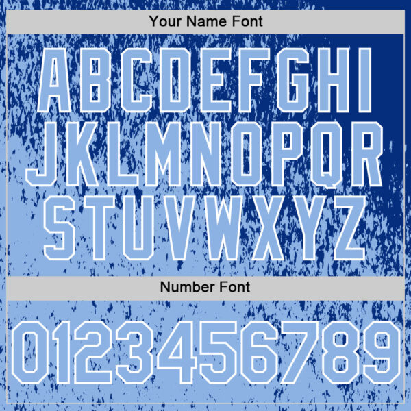 Custom Royal Light Blue-White Abstract Fragment Splatter Authentic Baseball Jersey