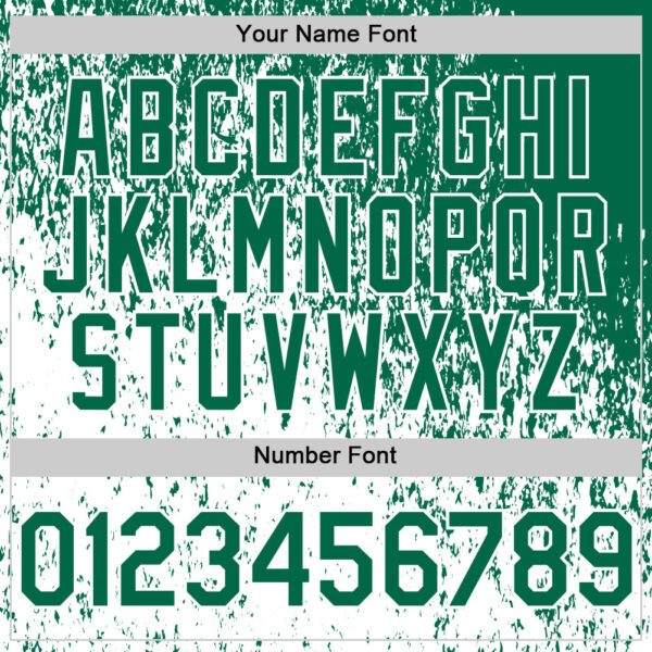 Custom Kelly Green White Abstract Fragment Splatter Authentic Baseball Jersey