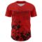 Custom Red Black Splatter Authentic Baseball Jersey
