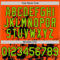 Custom Orange Neon Green-Black Splatter Authentic Baseball Jersey