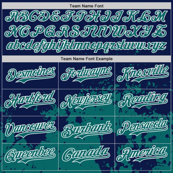 Custom Navy Teal-White Abstract Splatter Grunge Authentic Baseball Jersey