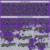 Custom Purple Black-Gray Abstract Splatter Grunge Authentic Baseball Jersey