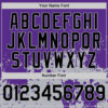 Custom Purple Black-Gray Abstract Splatter Grunge Authentic Baseball Jersey