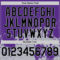 Custom Purple Black-Gray Abstract Splatter Grunge Authentic Baseball Jersey