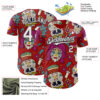 Custom Red White-Black Sugar Skull Day of the Dead Mexican Folk Art Authentic Baseball Jersey