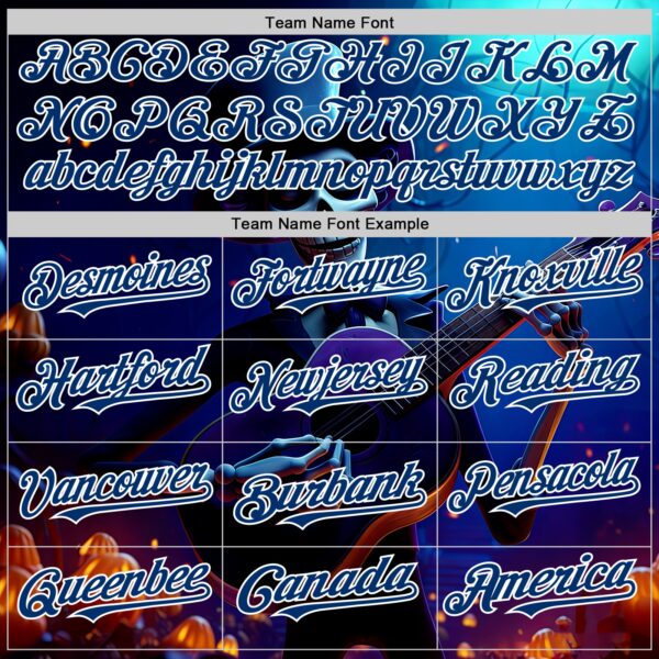 Custom Black US Navy Blue-White Sugar Skull Day of the Dead Mexican Folk Art Authentic Baseball Jersey