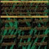 Custom Black Old Gold-Kelly Green Splatter Torn Sharp Brush Stroke Authentic Baseball Jersey
