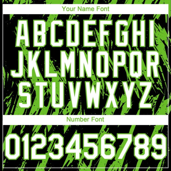 Custom Black White-Aurora Green Splatter Torn Sharp Brush Stroke Authentic Baseball Jersey