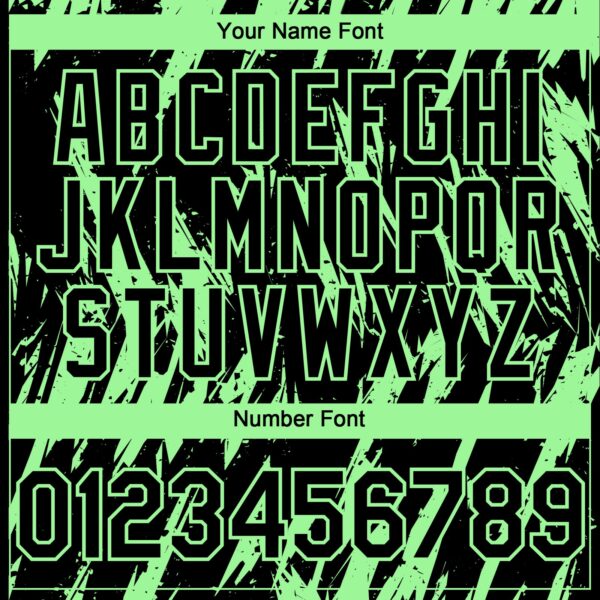 Custom Black Pea Green Splatter Torn Sharp Brush Stroke Authentic Baseball Jersey