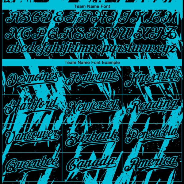 Custom Black Lakes Blue Splatter Torn Sharp Brush Stroke Authentic Baseball Jersey