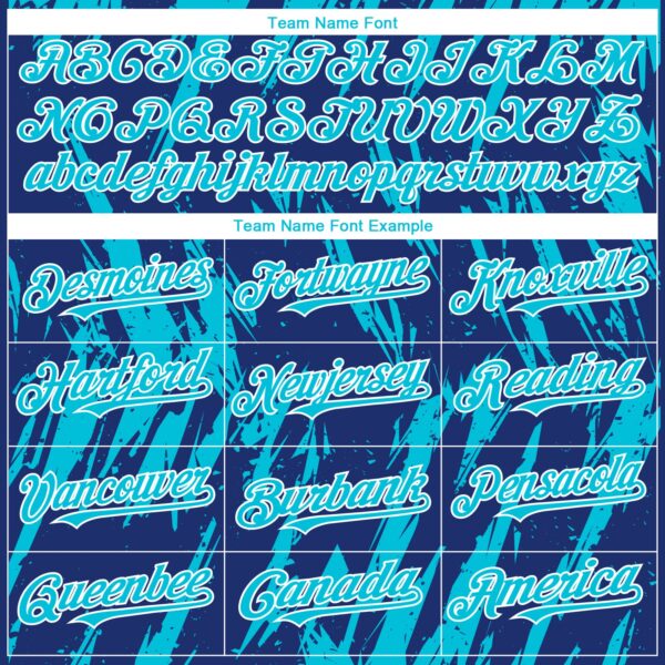 Custom Royal Lakes Blue-White Splatter Torn Sharp Brush Stroke Authentic Baseball Jersey