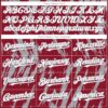 Custom Crimson White-Gray Splatter Torn Sharp Brush Stroke Authentic Baseball Jersey