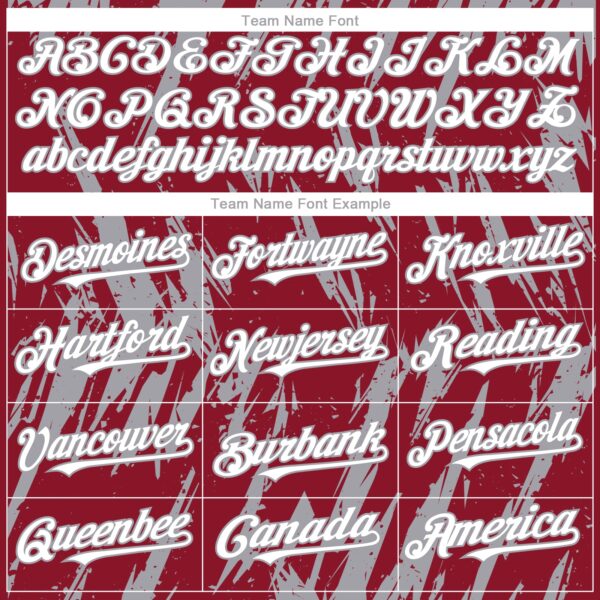 Custom Crimson White-Gray Splatter Torn Sharp Brush Stroke Authentic Baseball Jersey