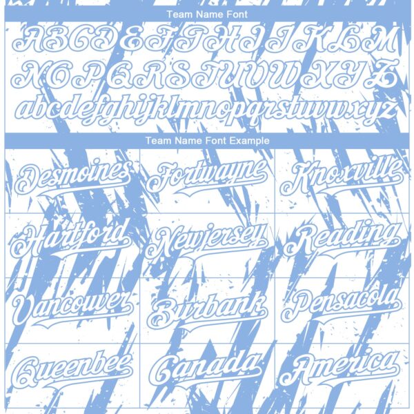 Custom White Light Blue Splatter Torn Sharp Brush Stroke Authentic Baseball Jersey