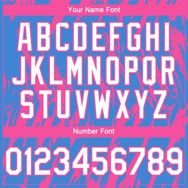 Custom Powder Blue White-Pink Splatter Torn Sharp Brush Stroke Authentic Baseball Jersey