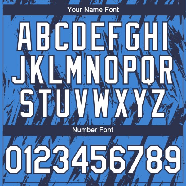 Custom Powder Blue White-Navy Splatter Torn Sharp Brush Stroke Authentic Baseball Jersey